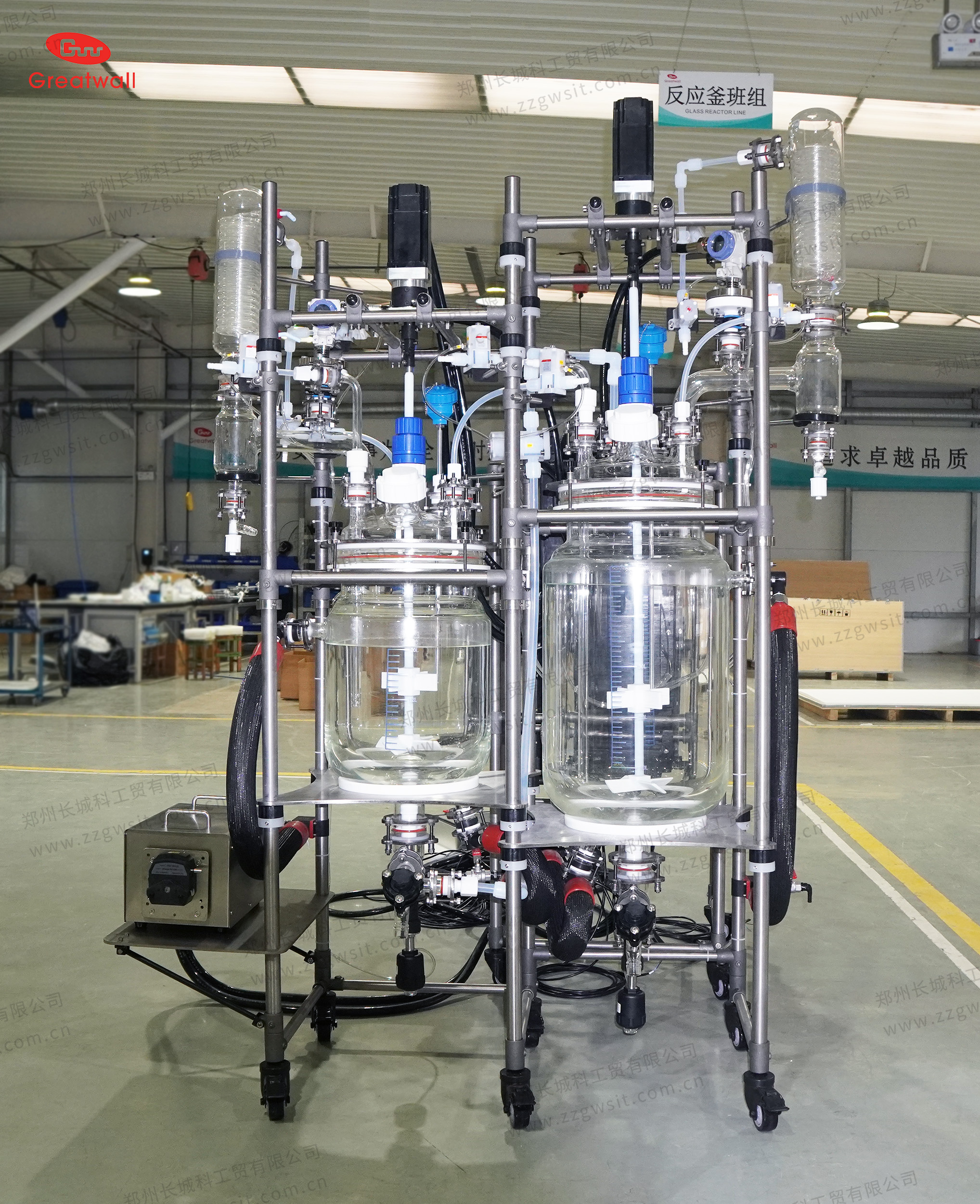 20L+50L 防爆玻璃反應(yīng)釜集成裝置，全流程可控可追溯！